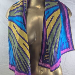 Vena  Multicolor Abstract Scarf